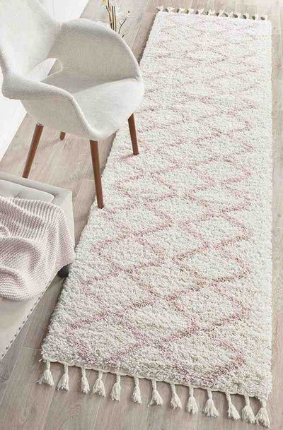 Saffron 11 Pink Runner by Rug Culture - 300X80CM - RUNNER-0