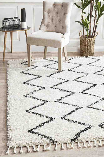 Saffron 11 White by Rug Culture - 170X120CM - RECTANGLE-0