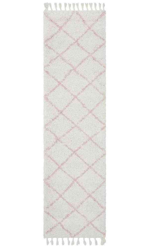 Saffron 22 Pink Runner by Rug Culture - 300X80CM - RUNNER-0