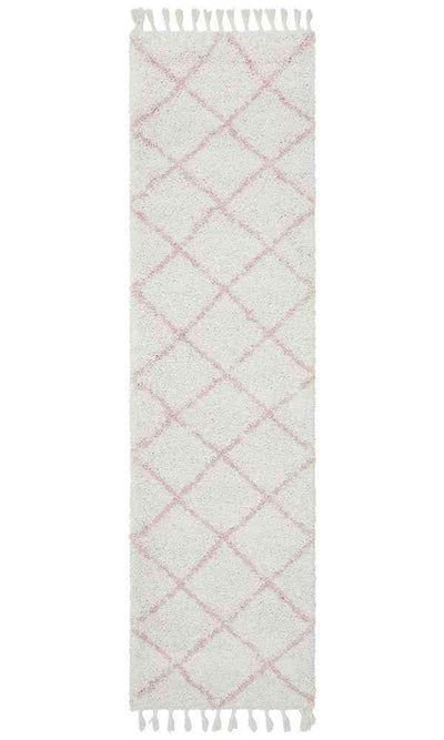 Saffron 22 Pink Runner by Rug Culture - 300X80CM - RUNNER-0