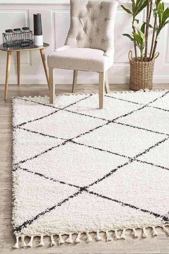 Saffron 22 White by Rug Culture - 170X120CM - RECTANGLE-0