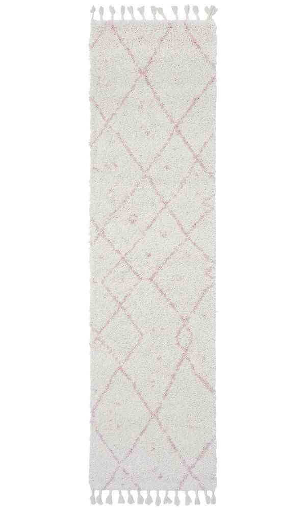 Saffron 44 Pink Runner by Rug Culture - 300X80CM - RUNNER-0