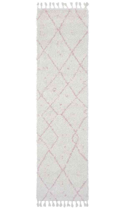 Saffron 44 Pink Runner by Rug Culture - 400X80CM - RUNNER-0