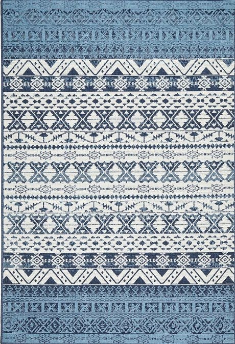 Seaside 3333 White Blue by Rug Culture-160X110CM - RECTANGLE-0