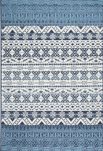 Seaside 3333 White Blue by Rug Culture-160X110CM - RECTANGLE-0