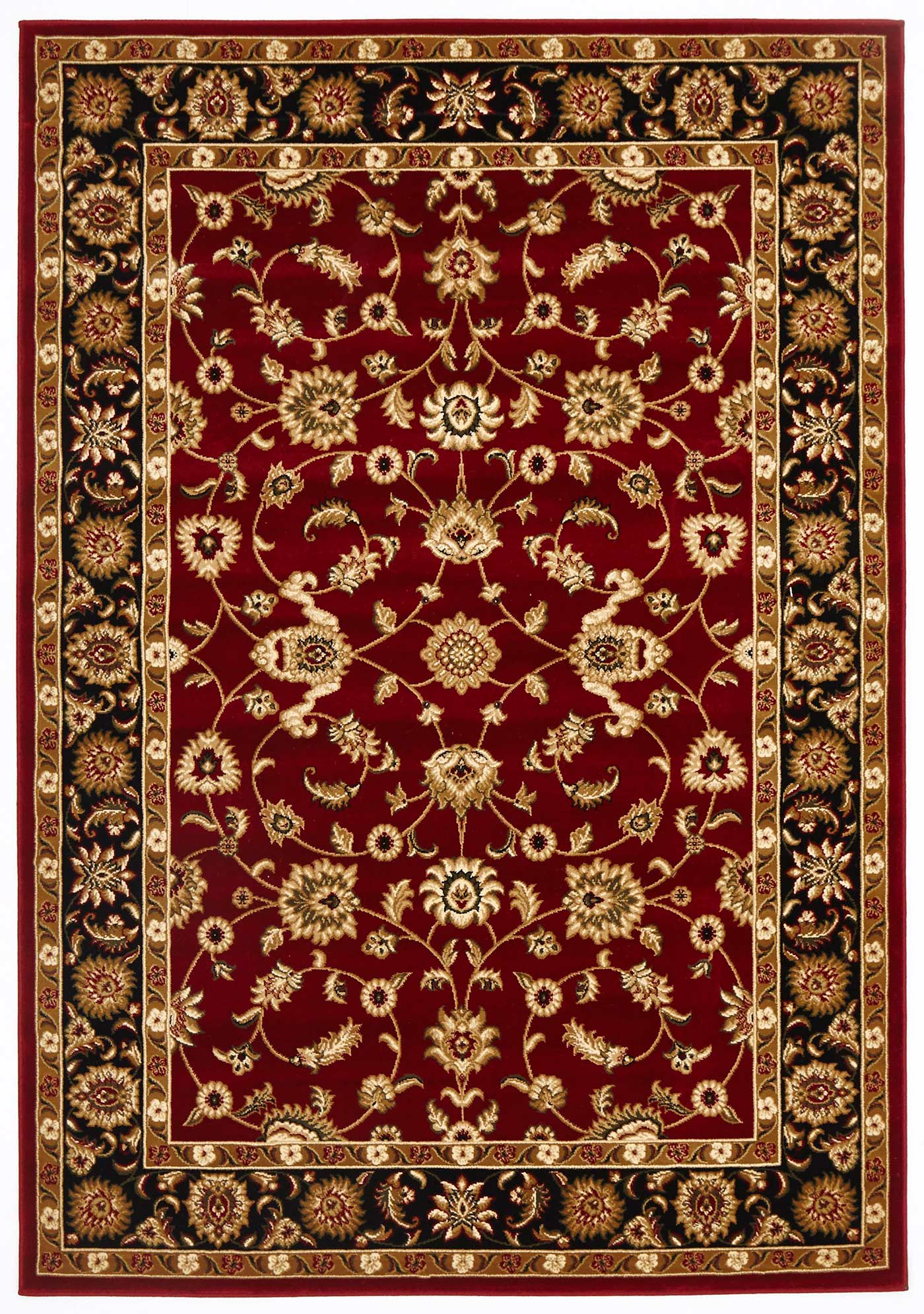 Sydney 1 Red Black Rug by Rug Culture - 290X200CM - RECTANGLE-0