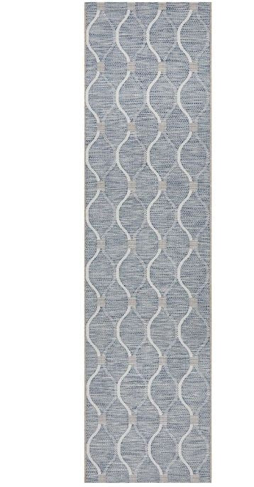 Terrace 5501 Blue Runner by Rug Culture-300X80CM - RUNNER-0