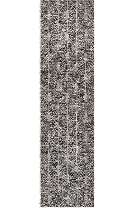 Terrace 5502 Black Runner by Rug Culture-300X80CM - RUNNER-0