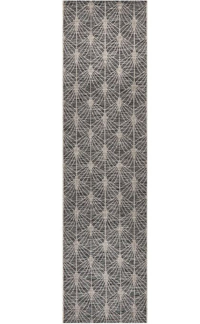 Terrace 5502 Black Runner by Rug Culture-300X80CM - RUNNER-0