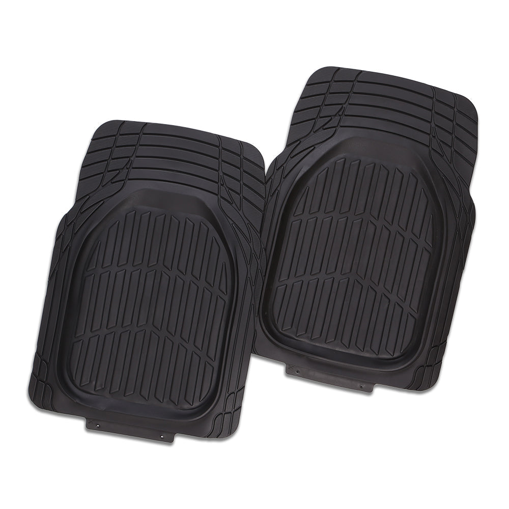 CMT Car Mats TUFF 2 Piece Rubber Black-0