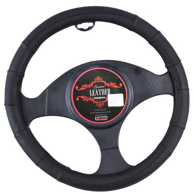 Memphis Steering Wheel Cover - Black [Leather]-0