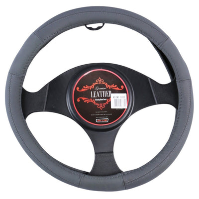 Miami Steering Wheel Cover - Grey [Leather]-0