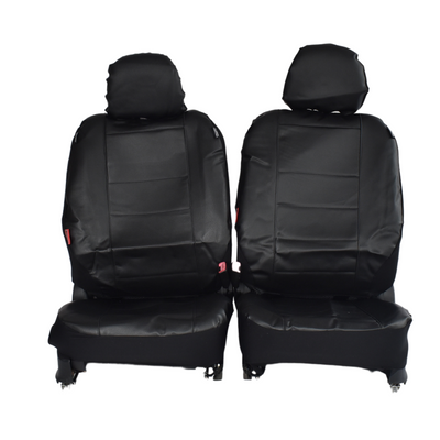 Leather Look Car Seat Covers For Mazda Bt-50 Single Cab 2011-2020 | Black-0