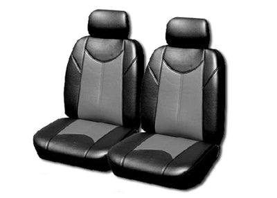 Leather Look Car Seat Covers For Mazda Bt-50 Single Cab - 2011-2020 | Grey-0