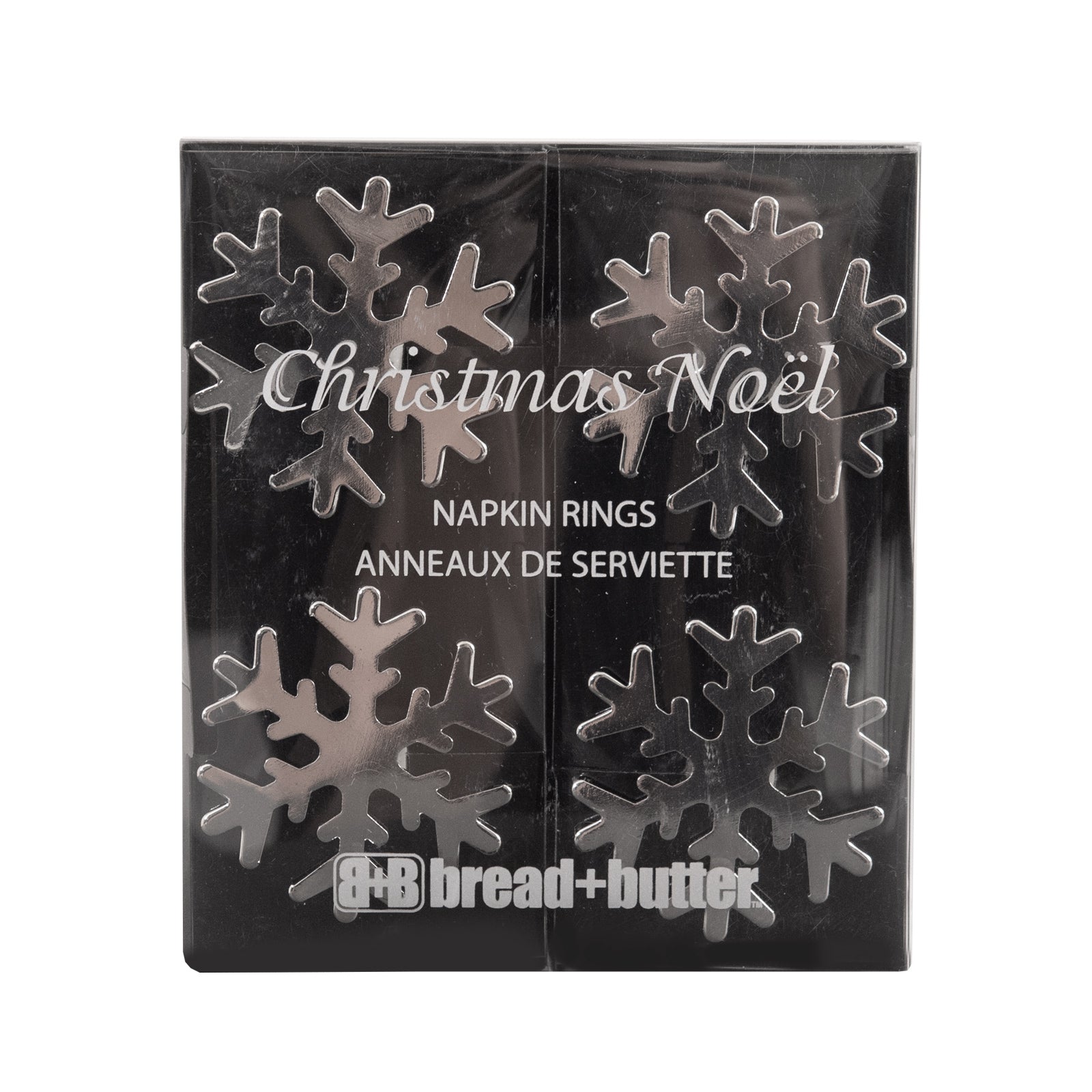 Bread and Butter Napkin Rings - Snow Flake - 4 Pack-0