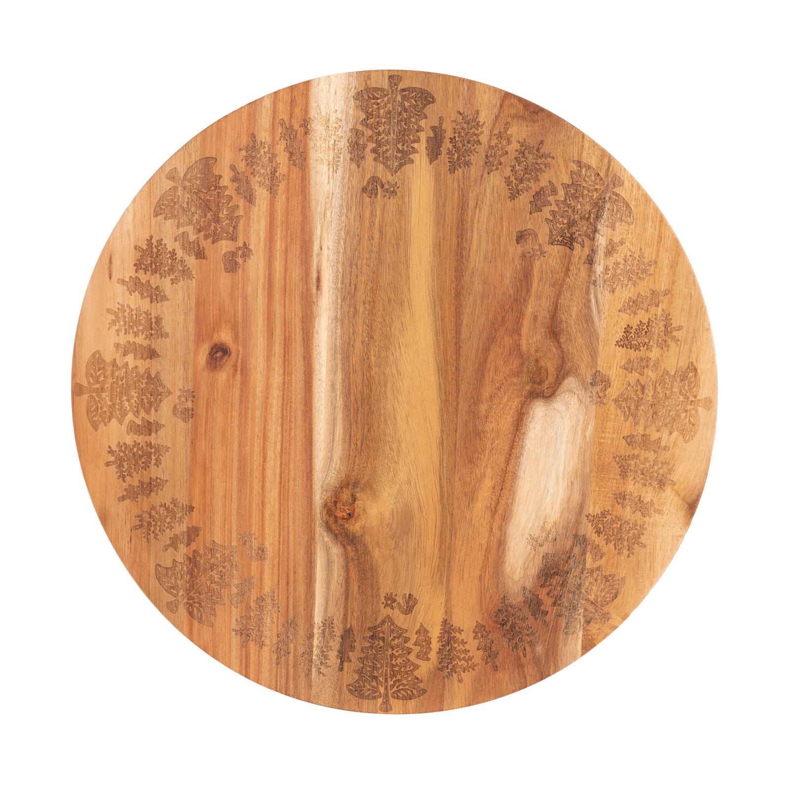 Bread and Butter 18 Inch Wooden Lazy Susan Tray - Trees-0