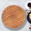 Bread and Butter 18 Inch Wooden Lazy Susan Tray - Wood Snowflake-2