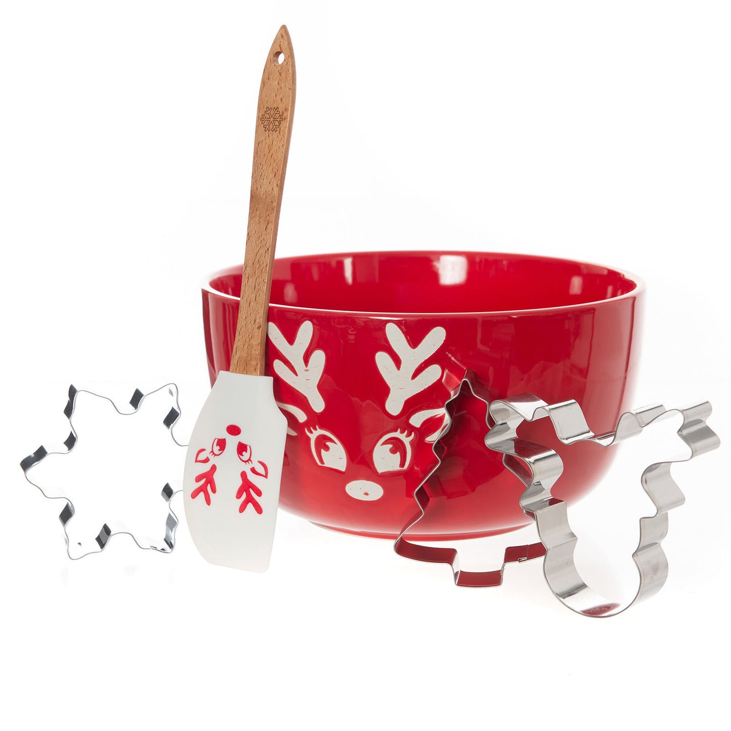 Bread and Butter Electroplate Icy Reindeer Mini Mix Bowl Set-0