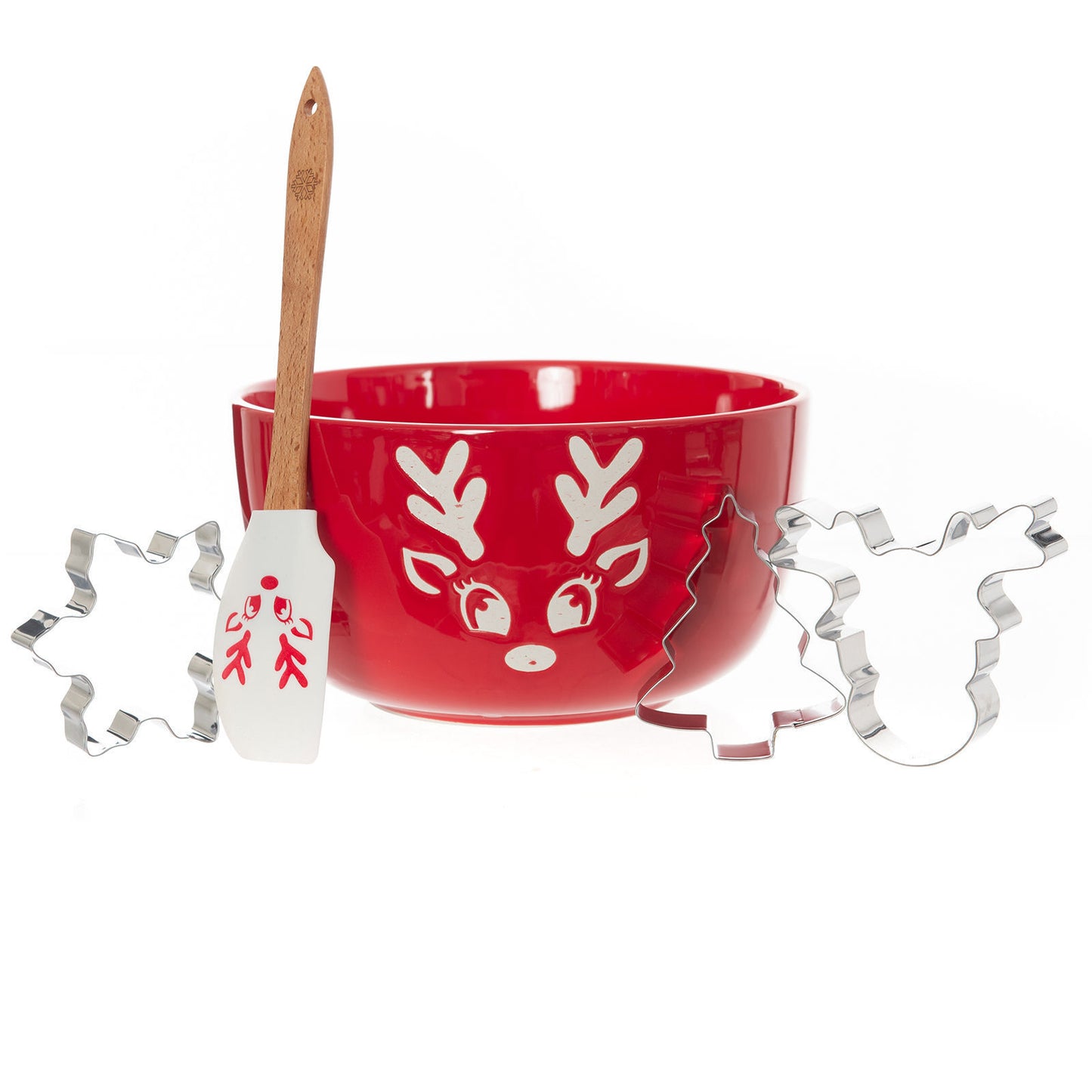 Bread and Butter Electroplate Icy Reindeer Mini Mix Bowl Set-1