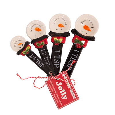 Bread and Butter Snowman Spoons 4 Pack-0