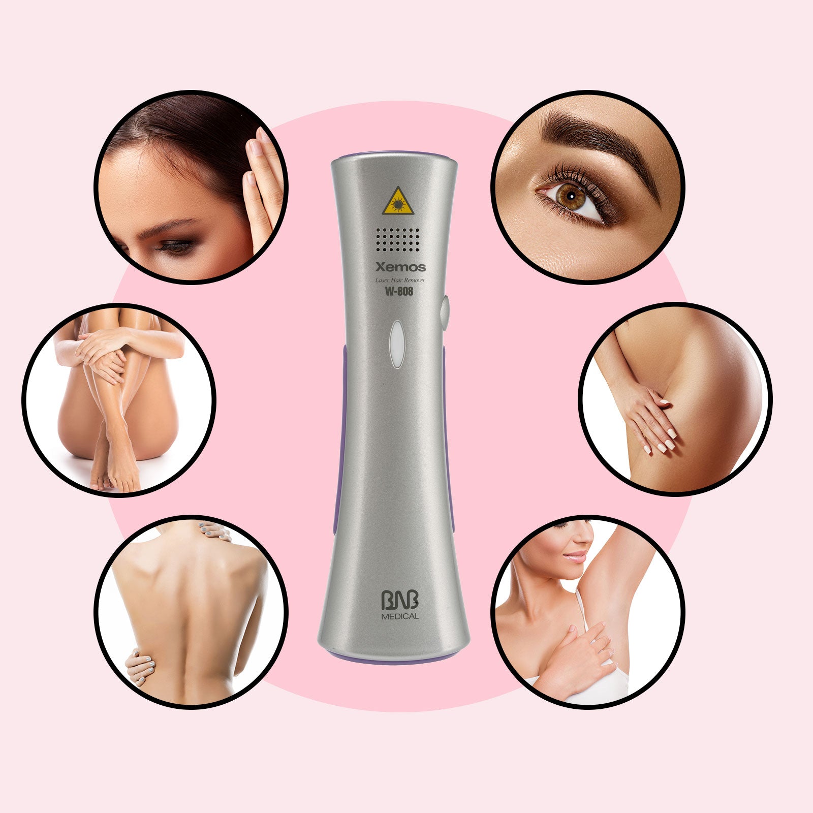 Silhouette Portable Laser Hair Remover Permanent Epliation System Body Face Home-2