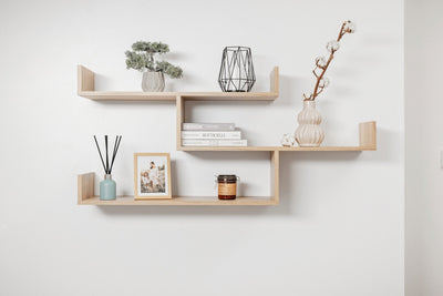 ZURICH MULTI LEVEL SHELF KIT (OAK)-0