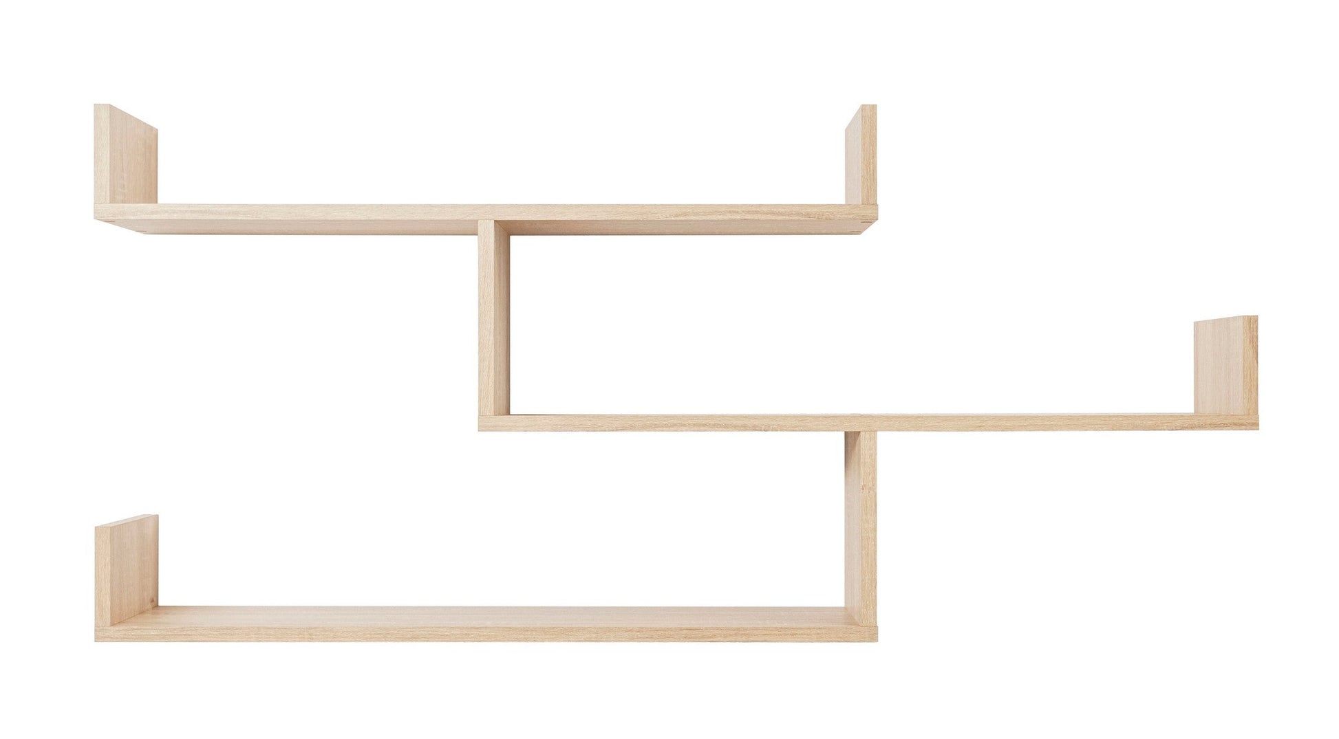 ZURICH MULTI LEVEL SHELF KIT (OAK)-2