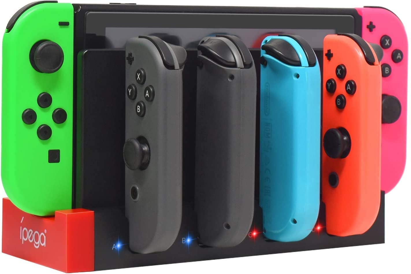 4 in1 Charger Station Stand for Nintendo Switch Joy-con with LED Indication-1