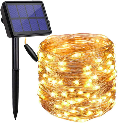 200 Waterproof LED Solar Fairy Light Outdoor with 8 Lighting Modes for Home,Garden and Decoration-0