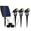 3 x LED Spotlights Powered Solar Garden Lights Outdoor Waterproof (Warm White)-7