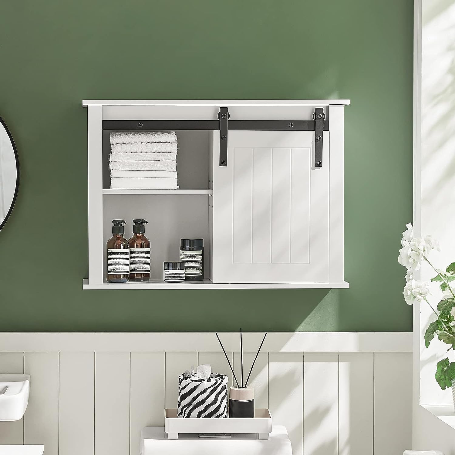 Bathroom Wall Cabinet Storage Cupboard-7