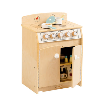 Jooyes Kids Wooden Play Kitchen Stove - H65cm-0