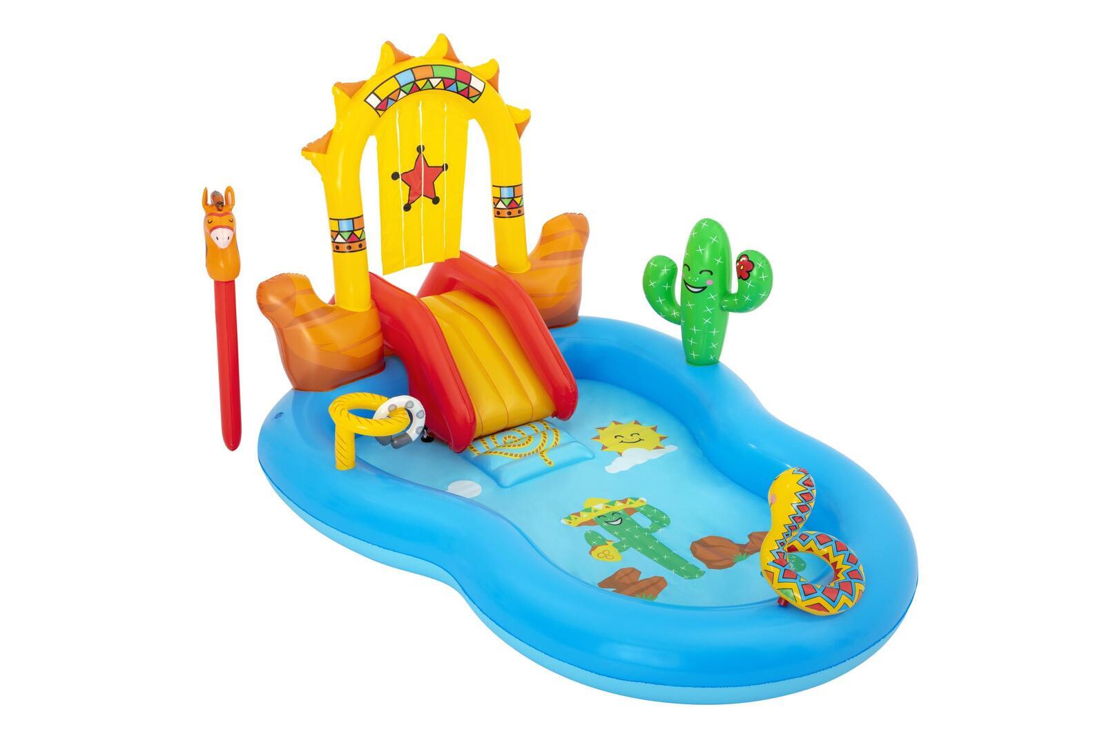 Bestway Wild West Kids Play Inflatable Above Ground Swimming Pool-2