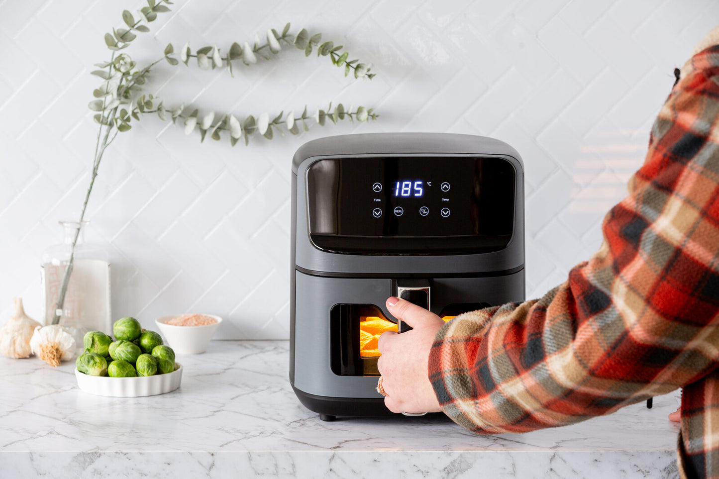 5L Digital Air Fryer with Viewing Window and Digital Display-2