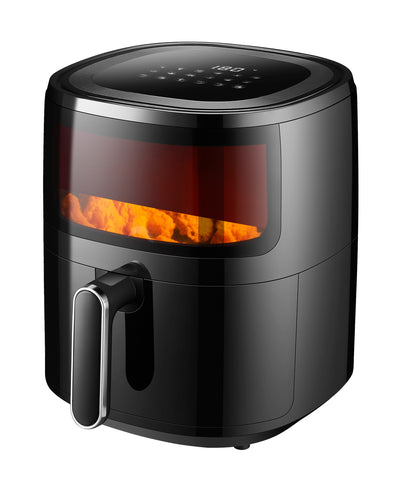 6L Digital Air Fryer w/ 1600W & Glass Window-0