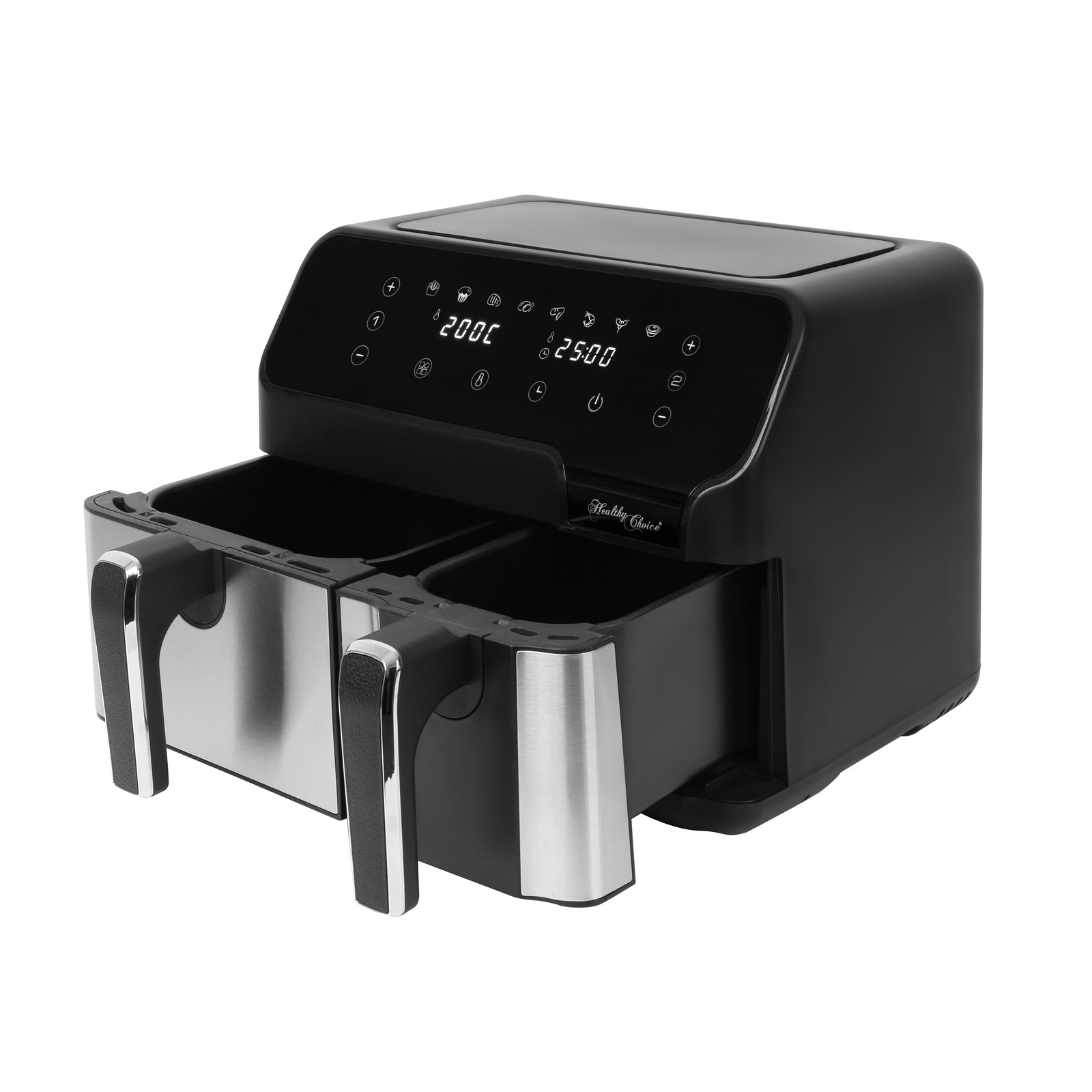 10L Digital Dual Zone Air Fryer w/ Dual Temperature Control-2