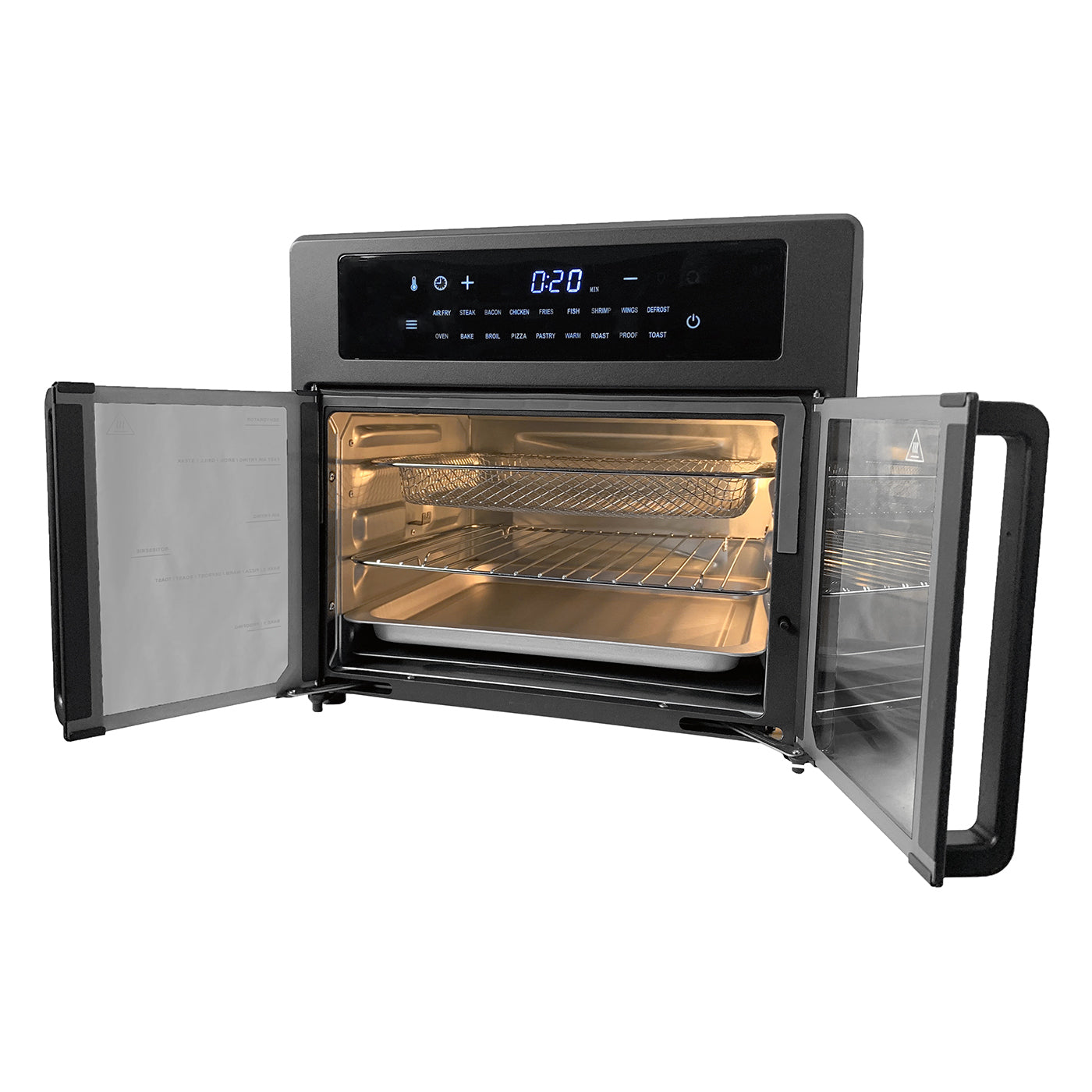 25L Air Fryer Convection Oven with 360 Cooking & French Doors-3