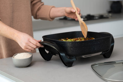 Stone Electric Fry Pan for Cooking, 7.2L Capacity, Non-Stick-1