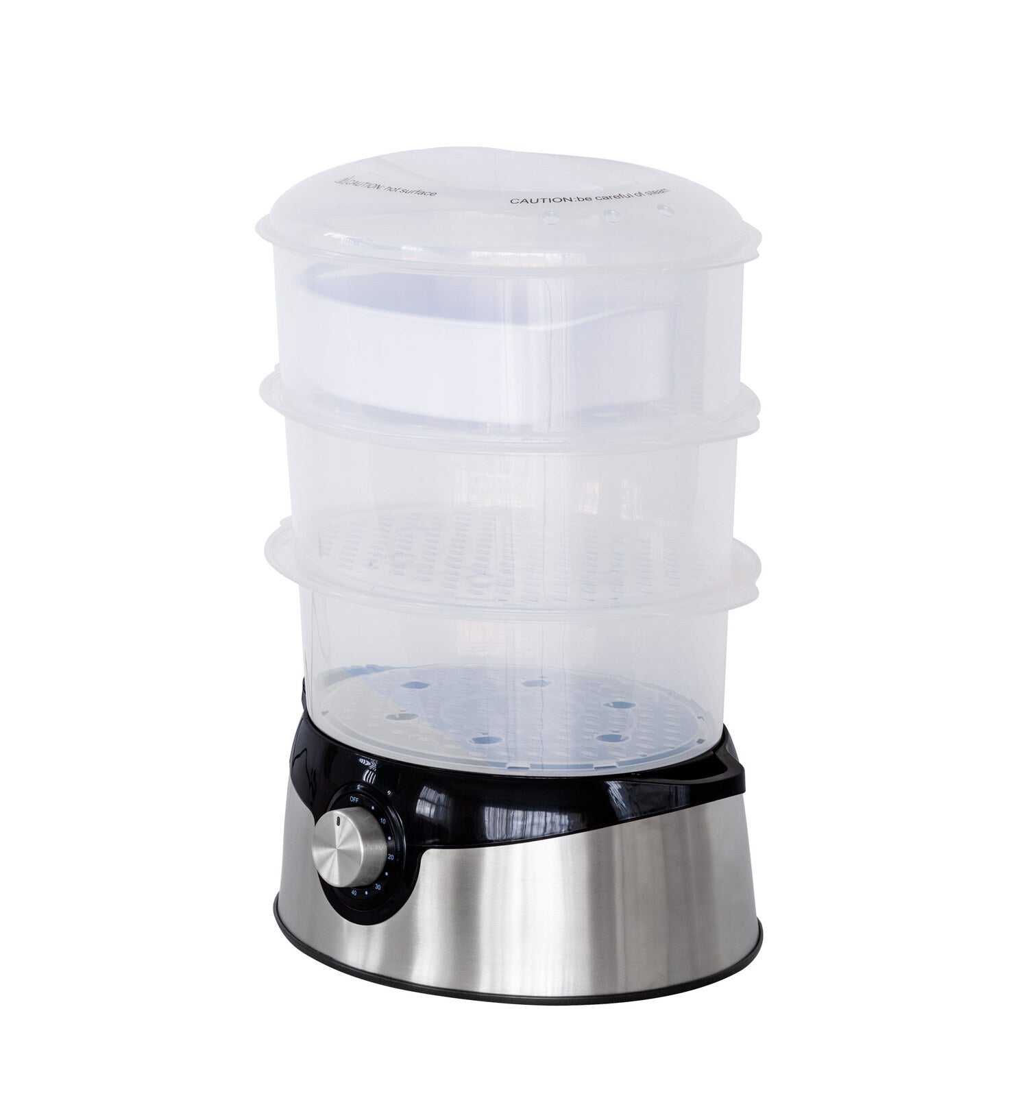 3 Tier Food Steamer with Stainless Steel Base-0