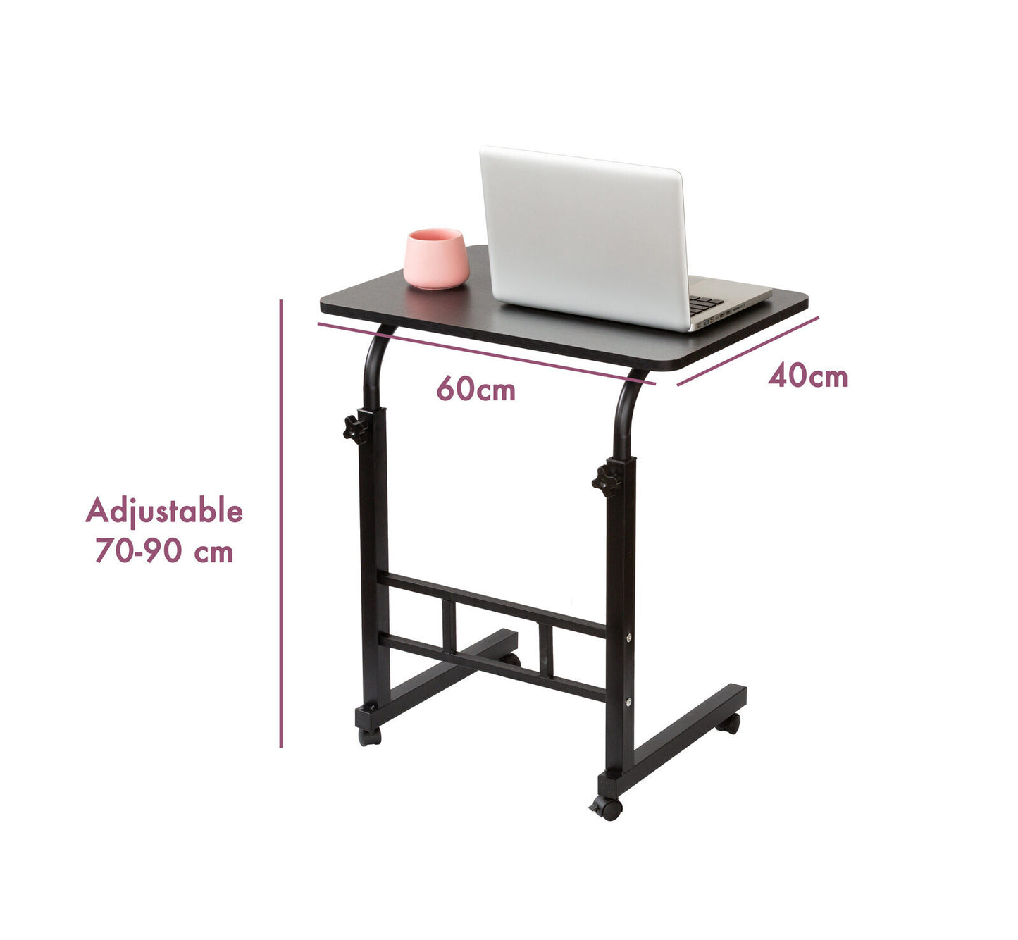 Portable Laptop Desk with Adjustable Height-1