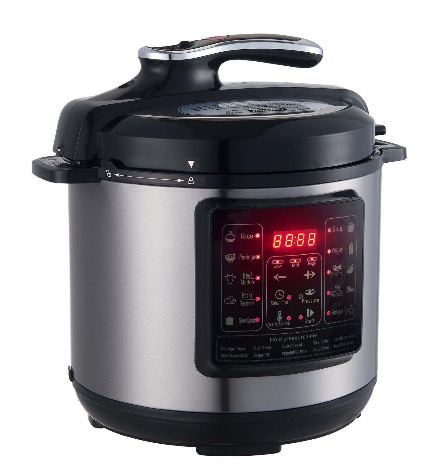 6L Non-stick Electric Pressure Cooker w/ Pressure Gauge-3