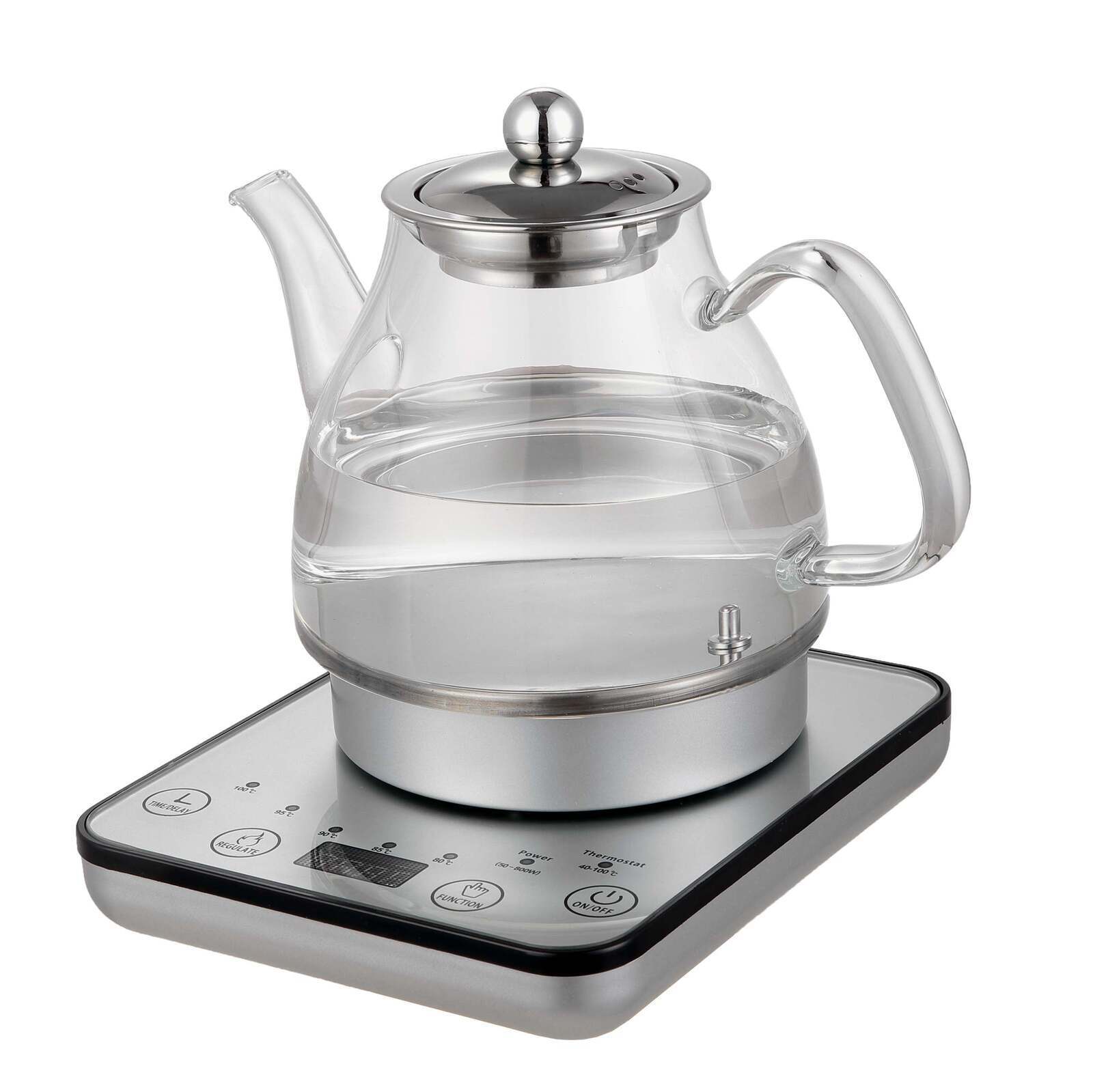 1.2L Digital Glass Kettle w/ Electric Tea Pot & Infuser 800W-2