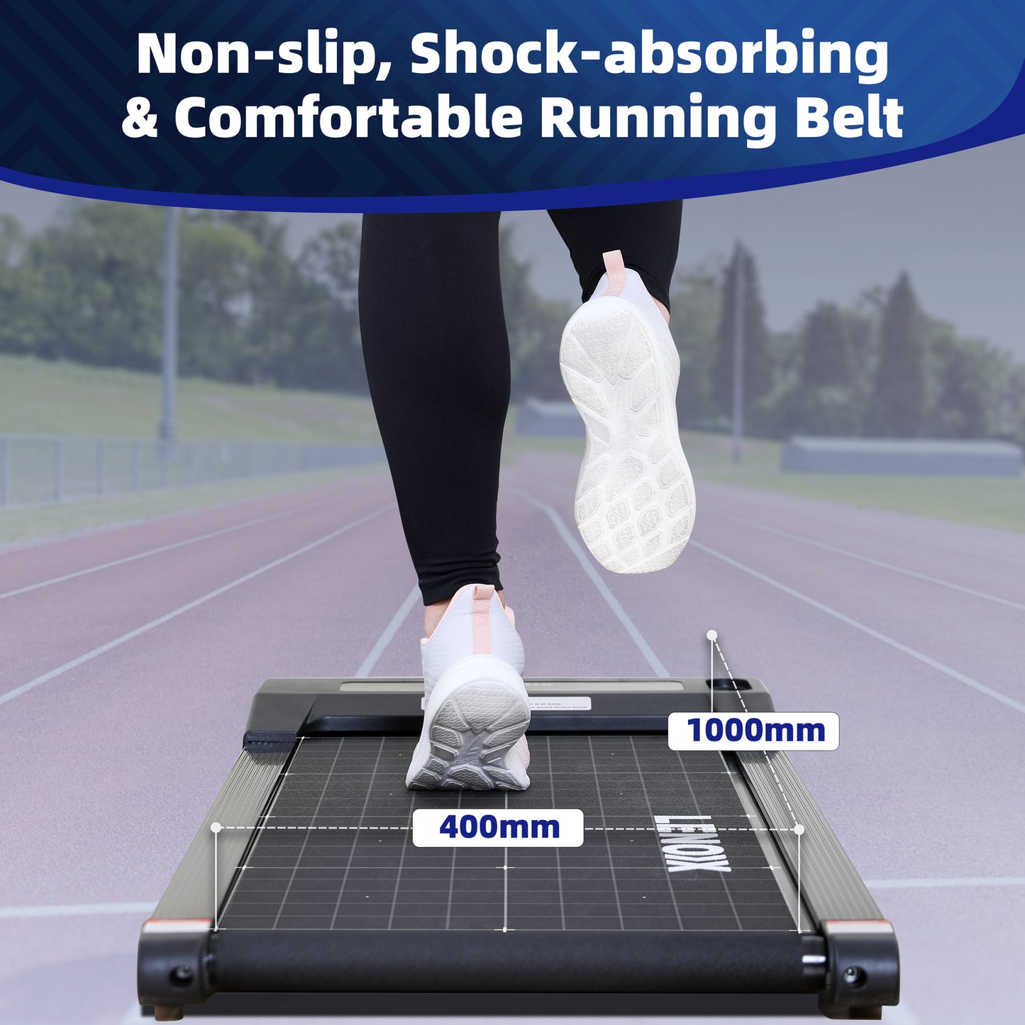 1.5 HP Electric Walking Pad Treadmill with Remote Control and Display Screen-6