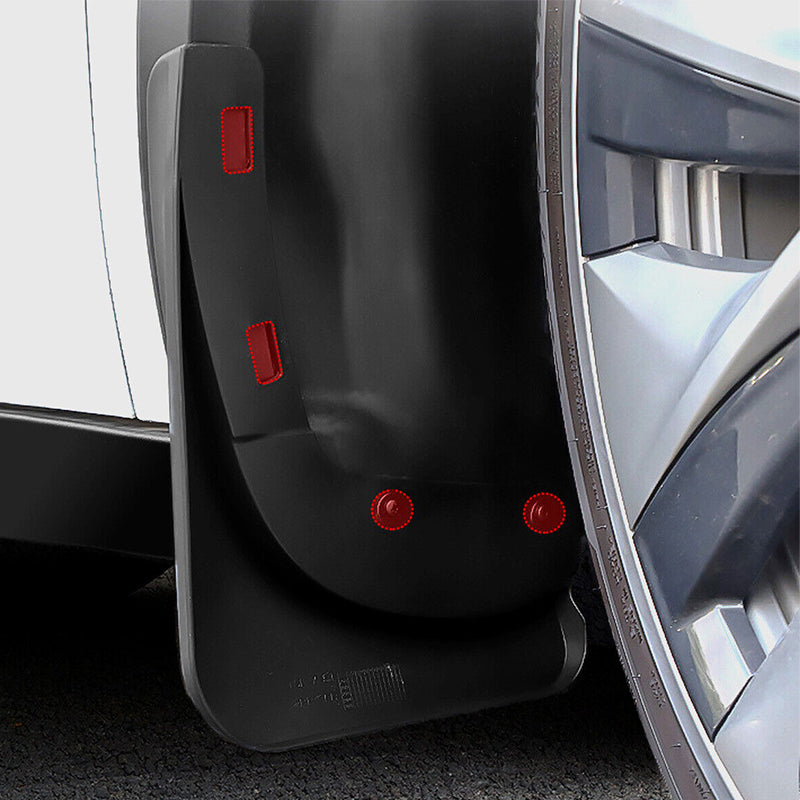 4Pcs Mud Flaps Splash Guards Fender For Tesla Model 3 Front Rear TPE Mudguard-7