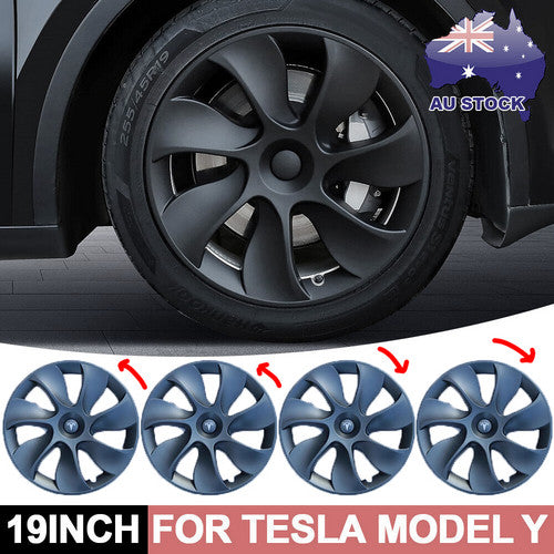 Tesla Y wheel cap 4 gray and model Y front and rear PP TPE fender 4-1