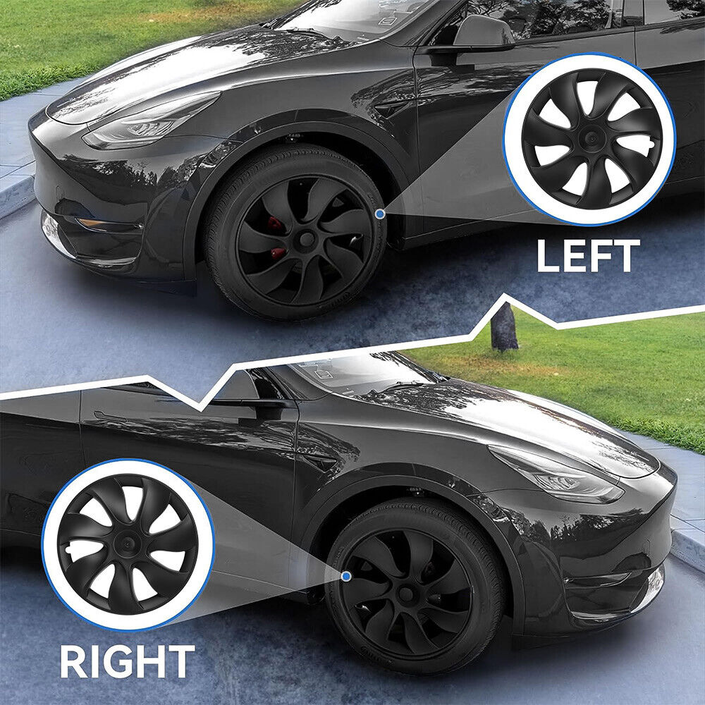 Tesla Y wheel cap 4 gray and model Y front and rear PP TPE fender 4-2