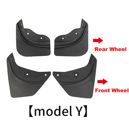 Tesla Y wheel cap 4 gray and model Y front and rear PP TPE fender 4-7