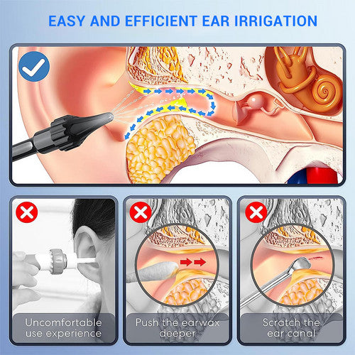 Automatic Ear Wax Removal USB Electric Ear Cleaner Washer Irrigation Flushing AU-6