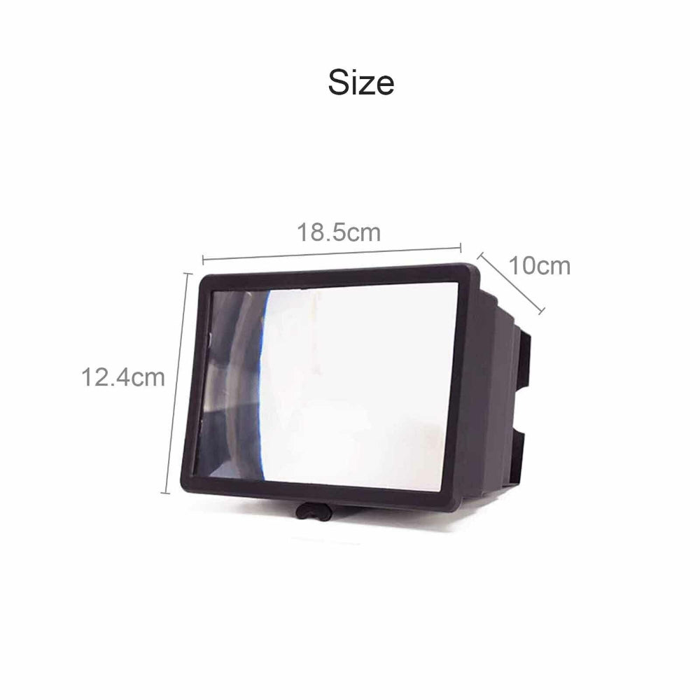 3D Mobile Phone Screen Magnifier 12" HD Video Amplifier for Smartphone Stand-1