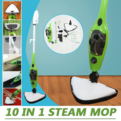 10 in 1 360 degree Steam Mop Floor Cleaner Kitchen Steaming Cleaning Use Water-0